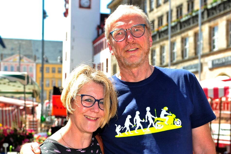 Susanne und Thomas Kaiser (beide 64) haben spontan Urlaub in Chemnitz gemacht und waren positiv überrascht.