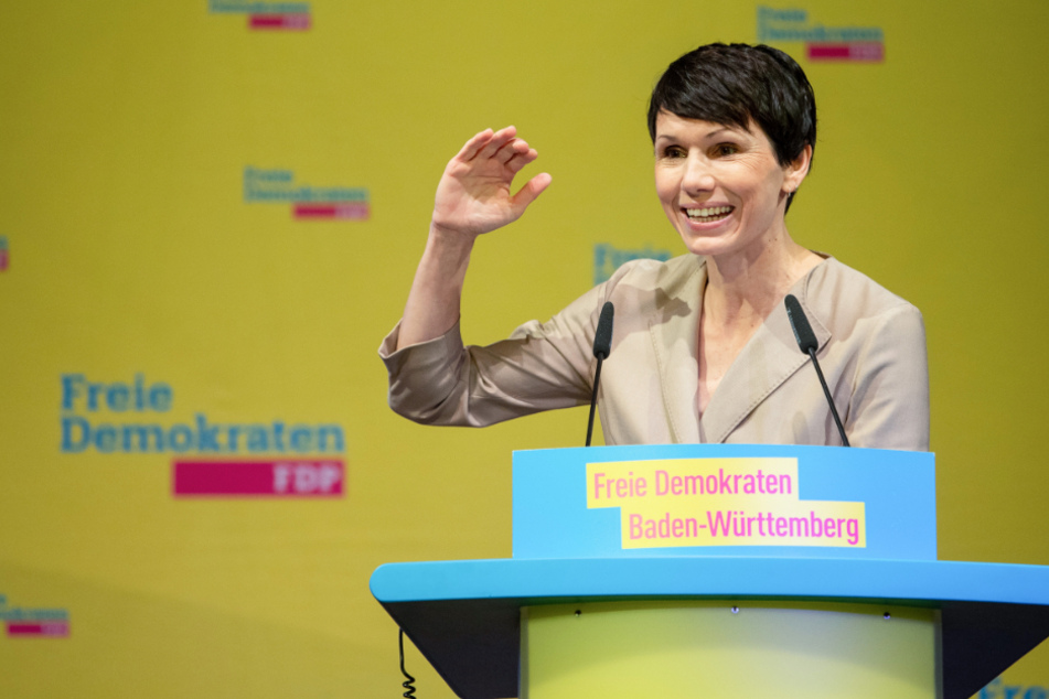 Judith Skudelny, Generalsekretärin der FDP Baden-Württemberg, spricht während des 120. ordentlichen Landesparteitages der FDP Baden-Württemberg.