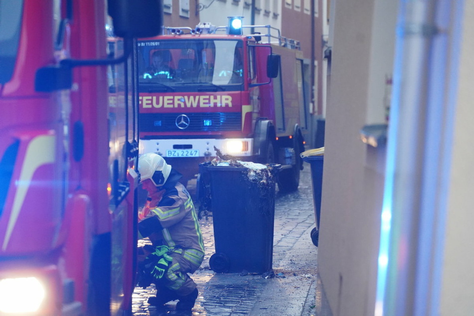 In der Kesselstraße in Bautzen wurde eine Bio-Tonne angesteckt.
