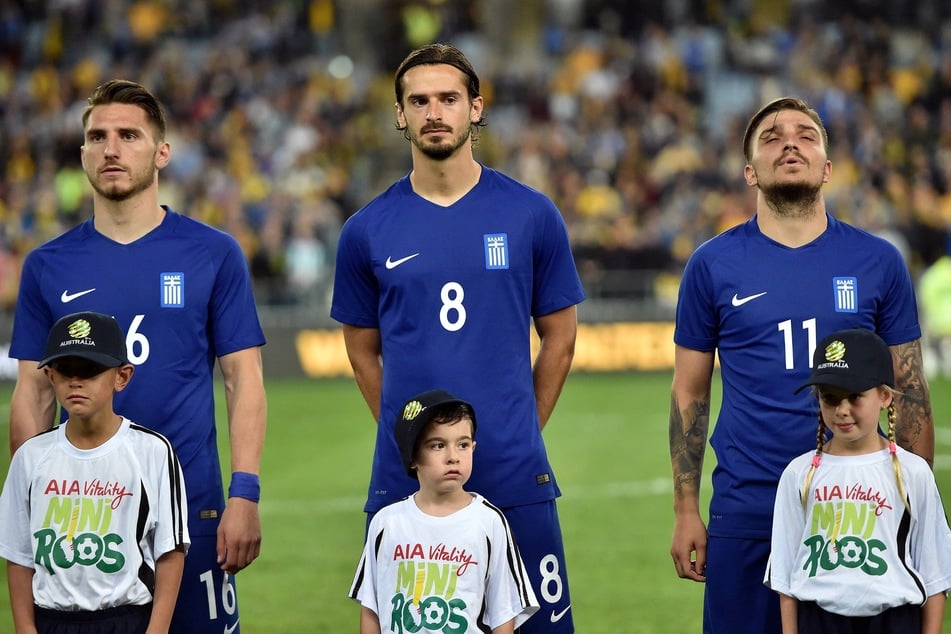 Sechsmal lief Marios Oikonomou (M.) für die griechische Nationalmannschaft auf.