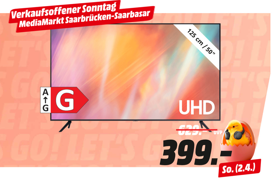 50-Zoll Samsung-Fernseher für 399 statt 629 Euro.