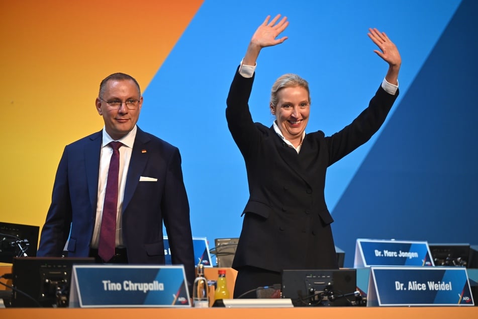 Tino Chrupalla und Alice Weidel bleiben die Parteichefs der AfD.