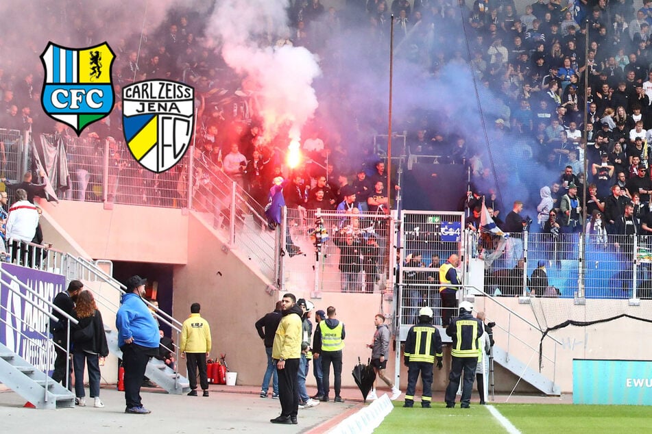 Jenaer Ultras sorgen für Skandal! Duell mit Chemnitz lange unterbrochen