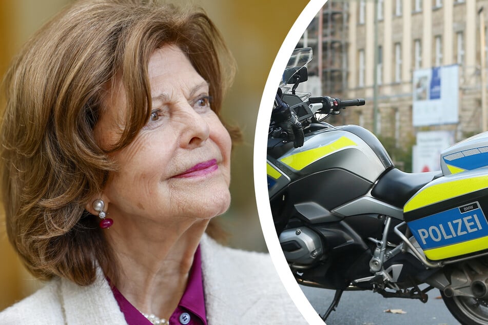 Während NRW-Besuch: Polizist aus Eskorte von Königin Silvia bei Unfall schwer verletzt