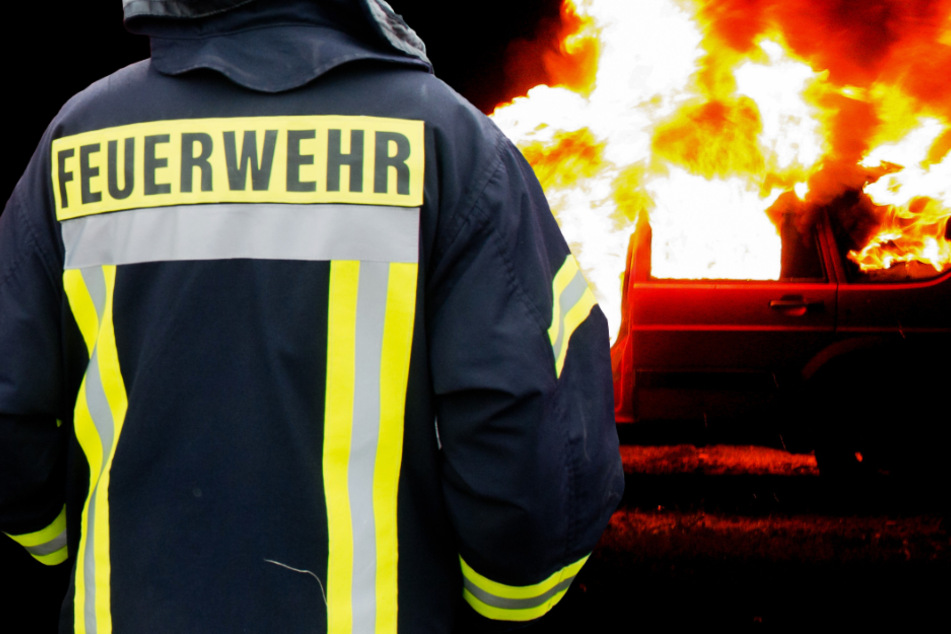 Als die Feuerwehr eintraf, brannte der Wagen bereits lichterloh (Symbolbild).