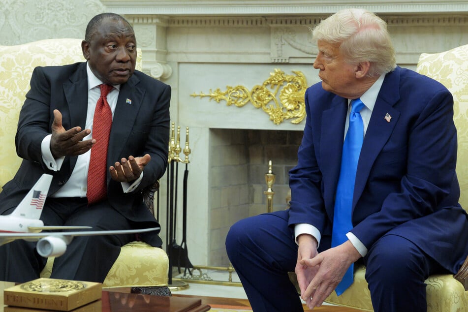 South Africa's president, Cyril Ramaphosa (l.), has consistently rejected the Trump administration's accusations of "genocide" against white Afrikaners.