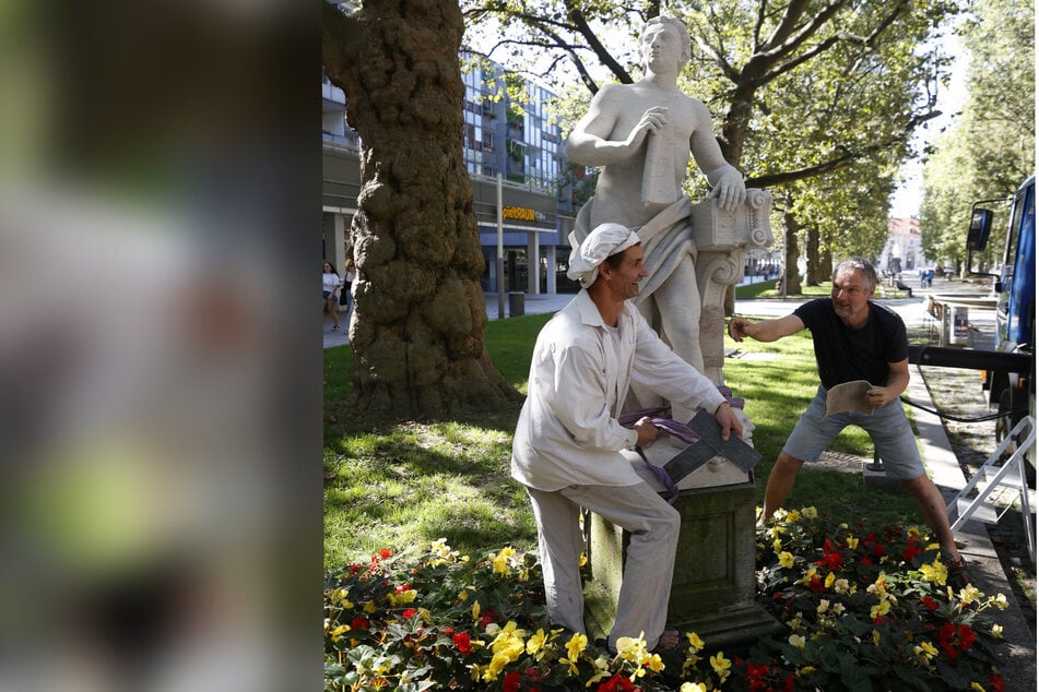 Dresden: Skulptur soll wieder auf ihren Sockel: Hauptstraße hofft auf die nächste Figur