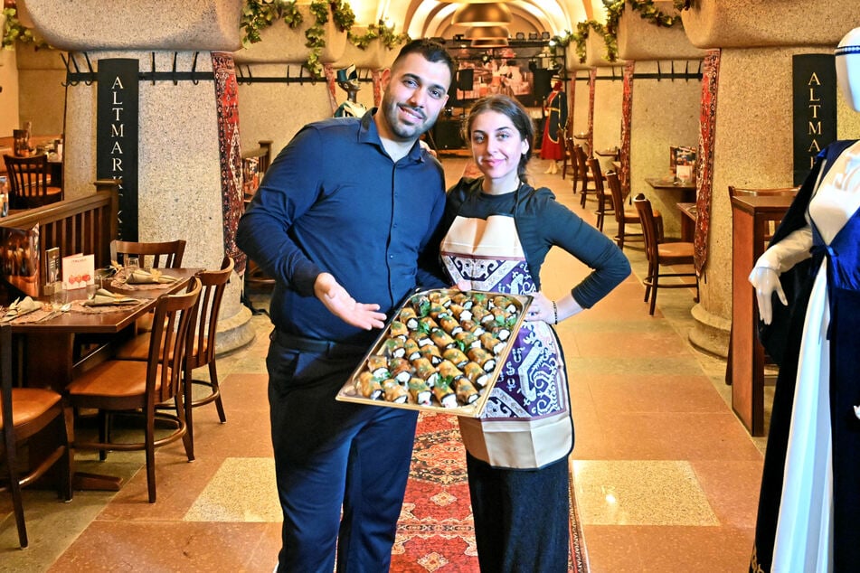 Im großen Saal wollen Gor Khachatryan (29) und seine Frau Meri (26) auch Hochzeiten ausrichten.