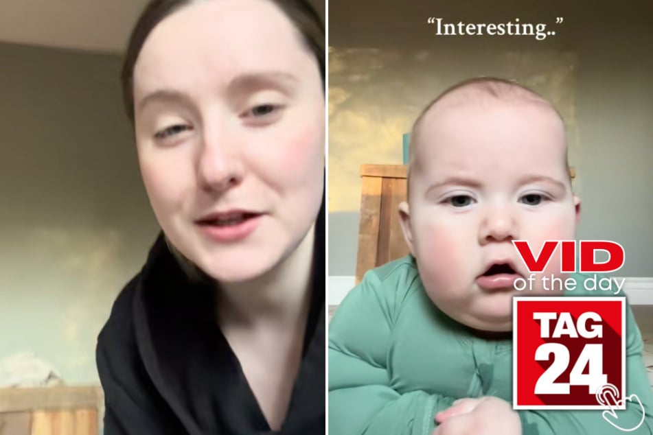 Today's Viral Video of the Day features a woman who asked viewers on TikTok to "watch" her baby for a second, resulting in absolute hilarity!