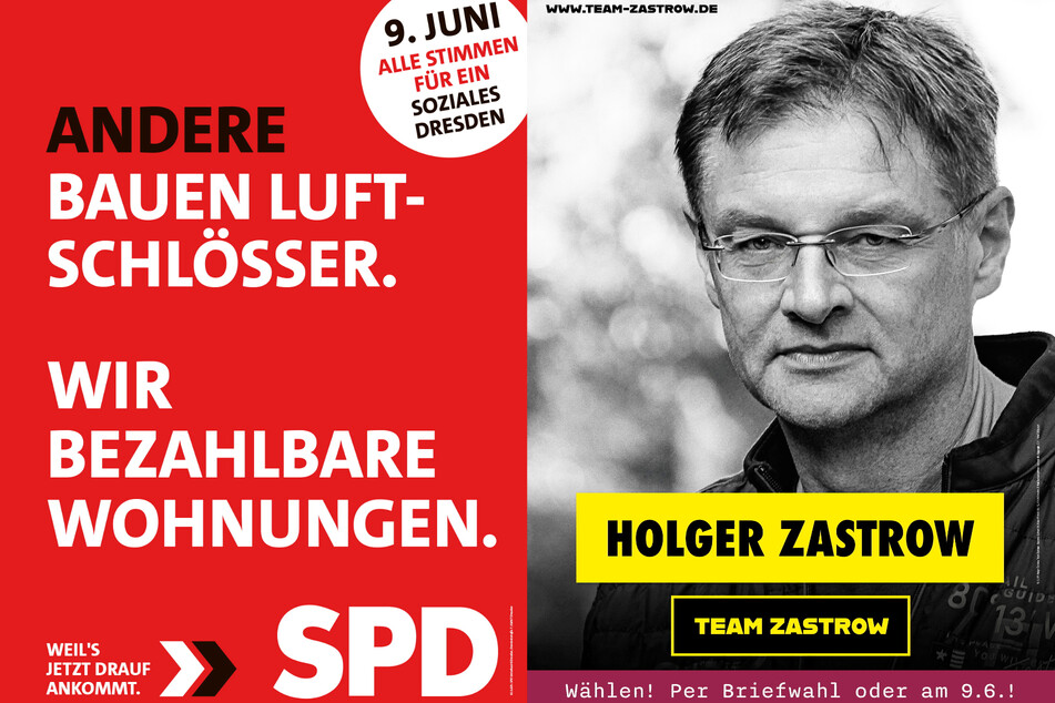 So werben SPD und Team Zastrow um Wähler.