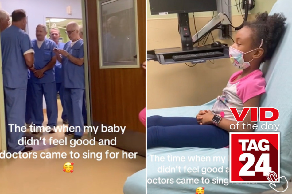 Today's Viral Video of the Day features a group of doctors who sang to try and cheer a sick little girl up!