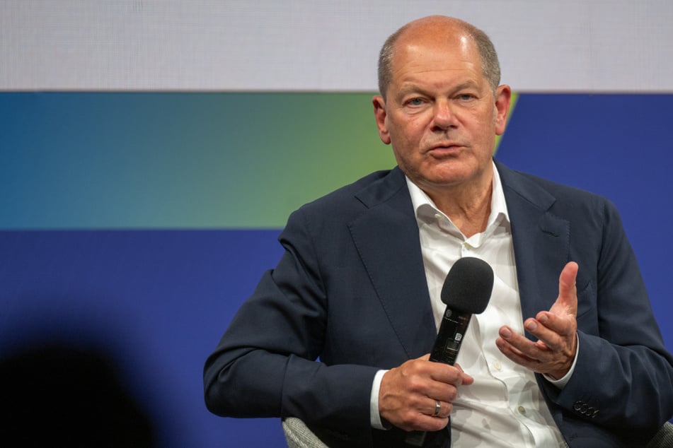 Krieg, Wohnraum und Intel: Bundeskanzler Olaf Scholz in Magdeburg