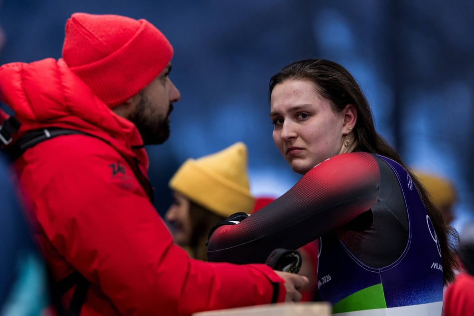 Merle Fräbel (22, r.) weinte bitterlich nach dem Patzer im dritten Lauf.
