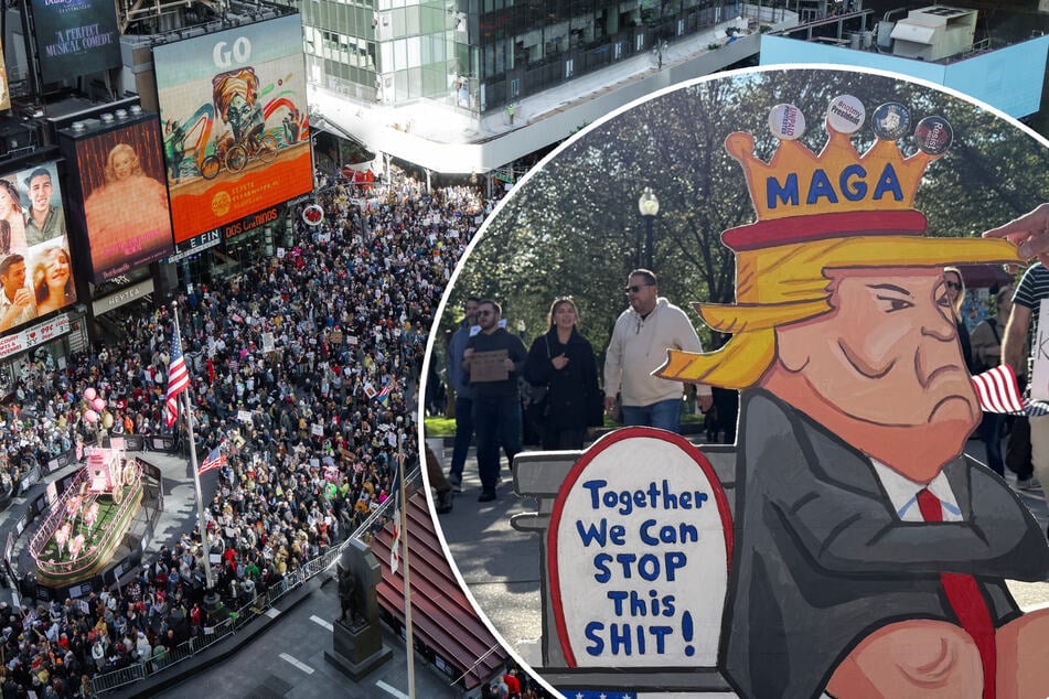 "Keine Könige": Millionen gehen in den USA gegen Trump auf die Straße