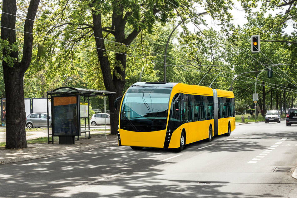 Die Berliner Verkehrsbetriebe haben bereits Visualisierungen für ihre Stadt anfertigen lassen: So könnten die neuen HO-Busse aussehen.