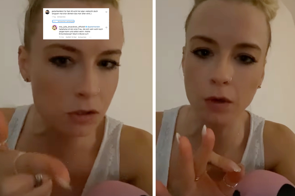"Geh sch***en, Junge": Mia Julia rastet wegen fiesem Fan-Kommentar aus