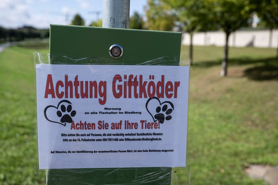 Mit Aushängen versuchen Hundehalterinnen und -halter, sich gegenseitig vor den versteckten Gefahren zu warnen. (Symbolbild)