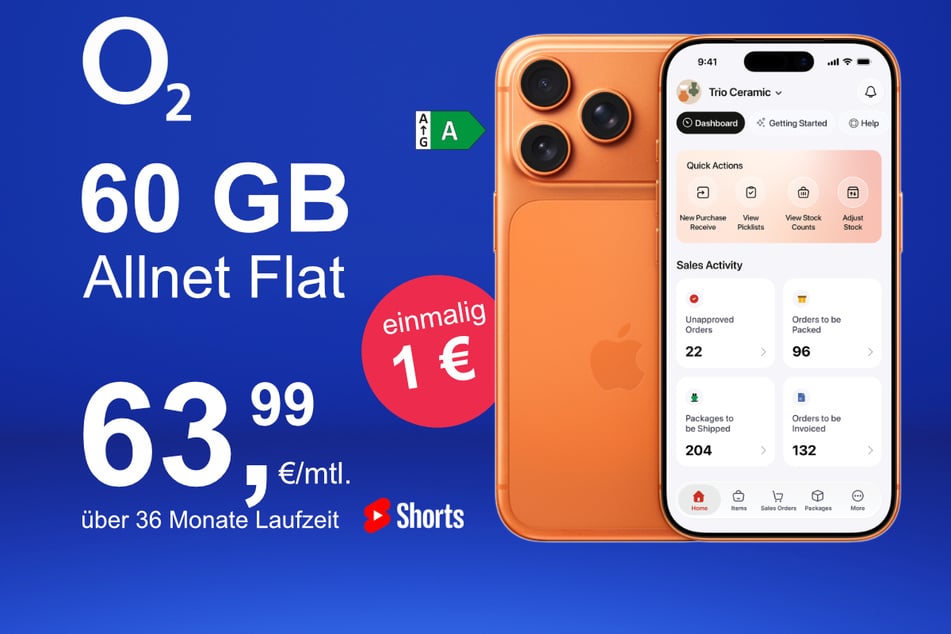 Das neue iPhone 17 Pro Max inkl. 60 GB Datenvolumen für nur 1 Euro exklusiv bei o2.