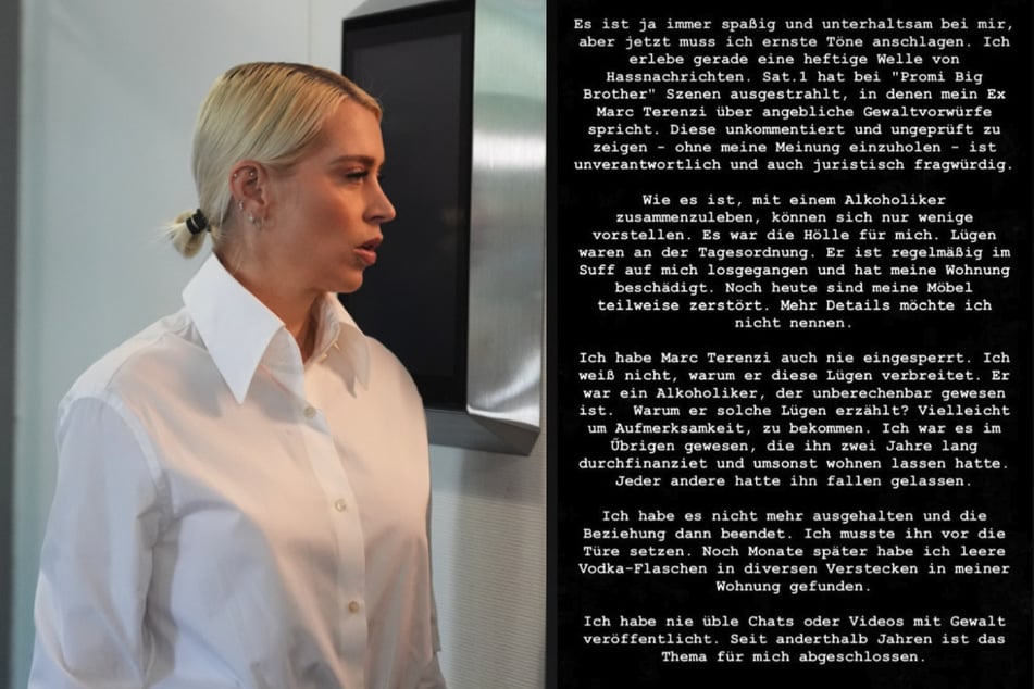 Kerth erhob nach Terenzis Aussagen bei "Promi Big Brother" ebenfalls schwere Vorwürfe.