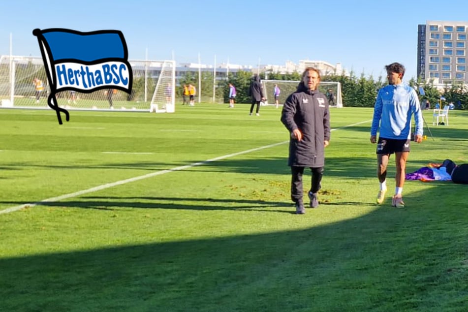 Hertha im Camp: Schreckmoment, Sessa bricht Training ab
