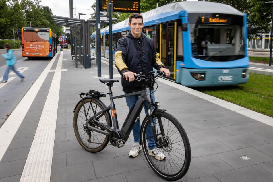 Hält eine dritte Fahrradstraße in Chemnitz für sinnvoll: Joseph Israel (26, Grüne).