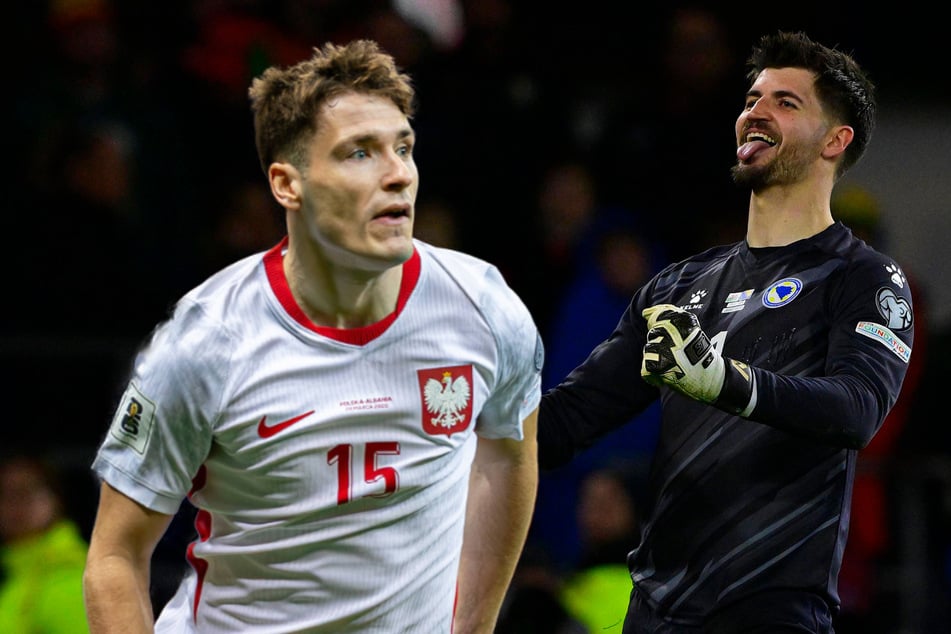 Nikola Vasilj (30, r.) mit Bosnien-Herzegowina und Arkadiusz Pyrka (23) mit Polen kämpfen am Dienstagabend um die letzten WM-Tickets.