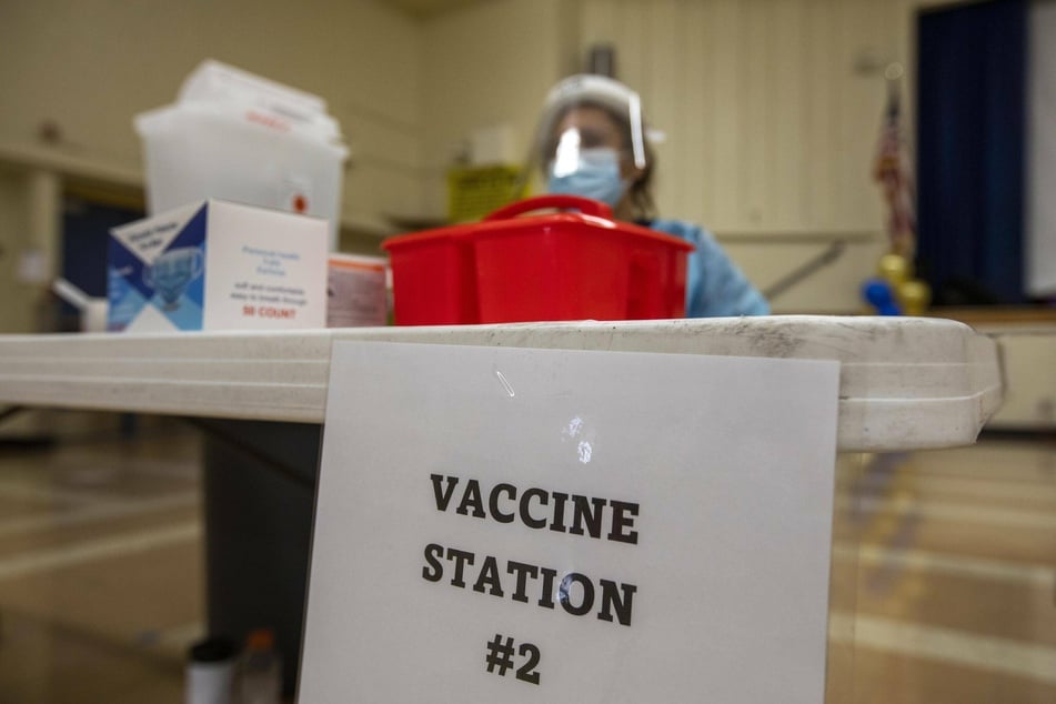 Mobile vaccination clinics have been held at schools in the Los Angeles area.