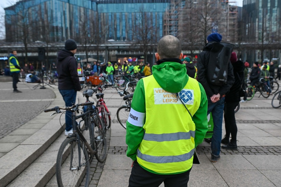 Die Initiative "Verkehrswende Leipzig" organisierte die Aktion.