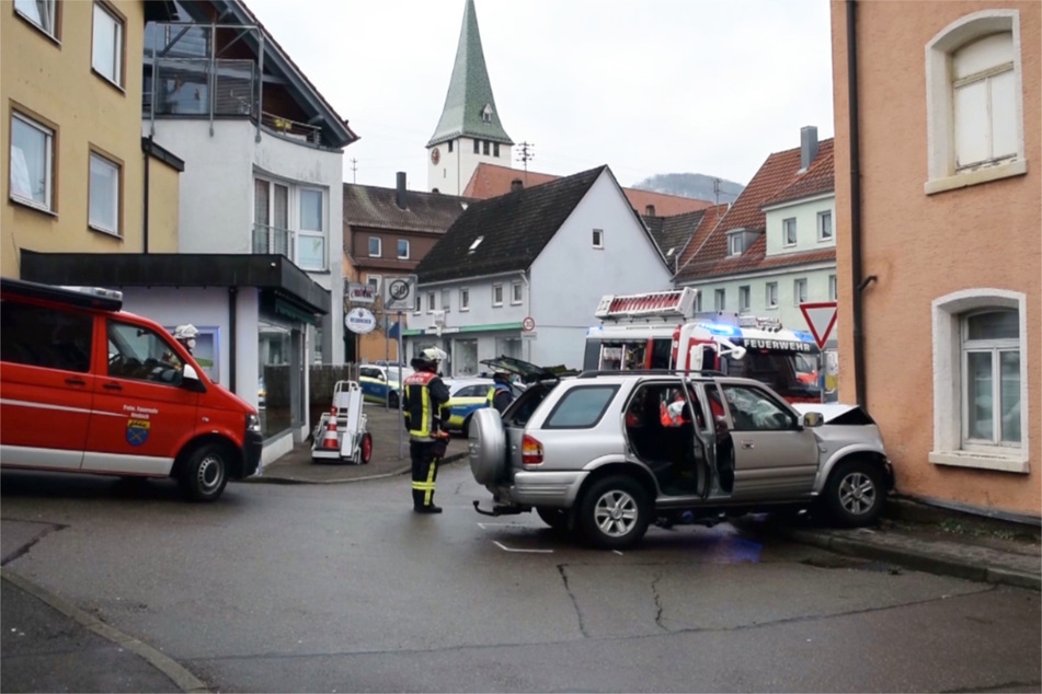 Die Unfallstelle in Heubach am Dienstag.