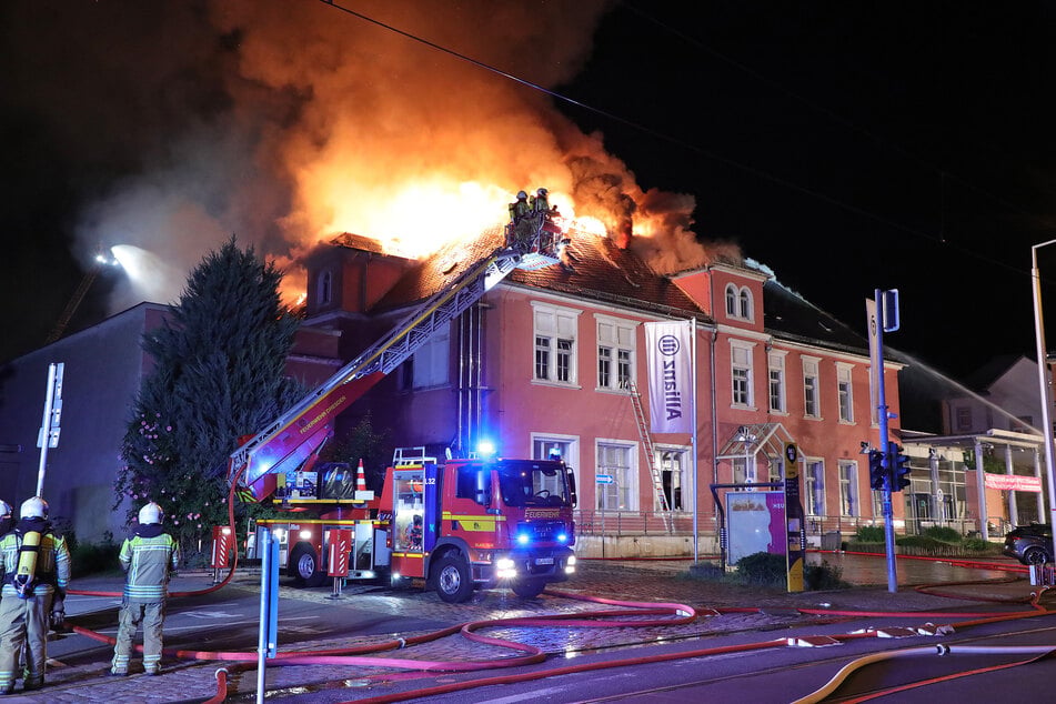 Ein Großbrand wütete im vergangenen Sommer in der alten Leubener Staatsoperette.