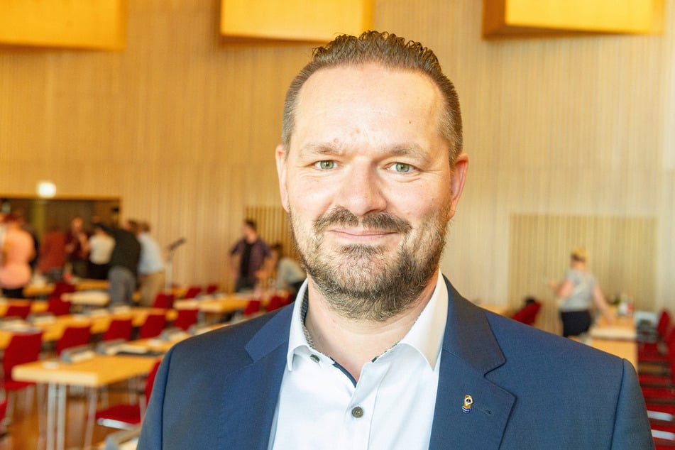 Stadtrat Remo Liebscher (47, Team Zastrow).