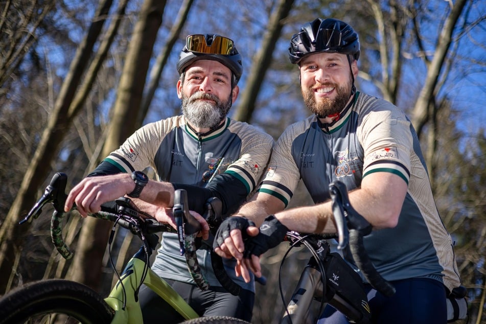 Martin Eckart (44, l.) und Florian Hildebrand (30) sind Mitglieder von "Gravel Chemnitz".