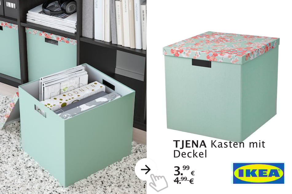 TJENA Kasten mit Deckel für 3,99 statt 4,99 Euro