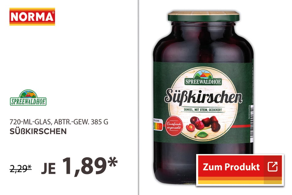 Süßkirschen für 1,89 Euro.