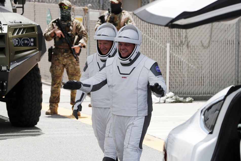 Die NASA-Astronauten Douglas Hurley (li.) und Robert Behnken.