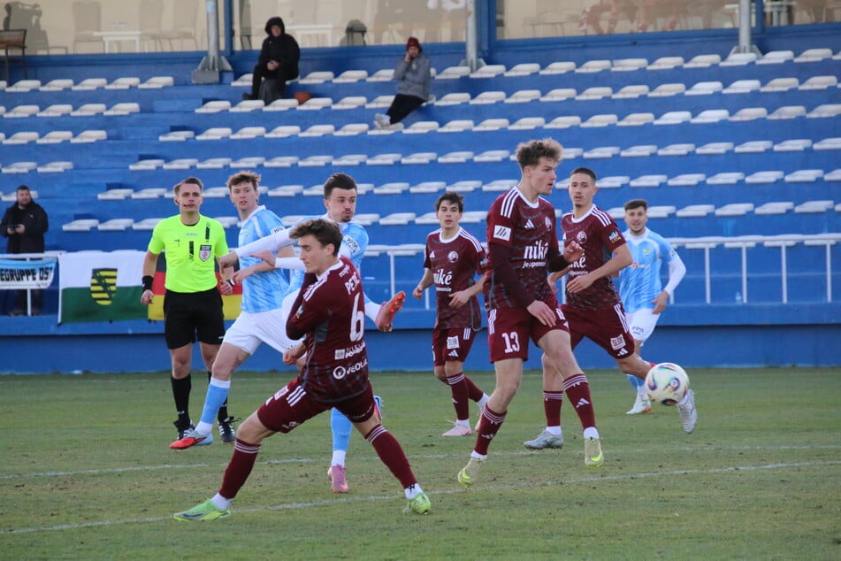 Leon Damer sorgte für die 1:0-Führung der Himmelblauen gegen den slowakischen Erstligisten.