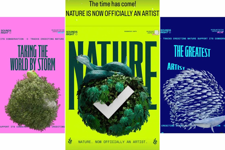 "Nature" became a musical artist on Thursday with the help of stars including Brian Eno, Ellie Goulding, and Aurora – part of a United Nations initiative to raise conservation funds.