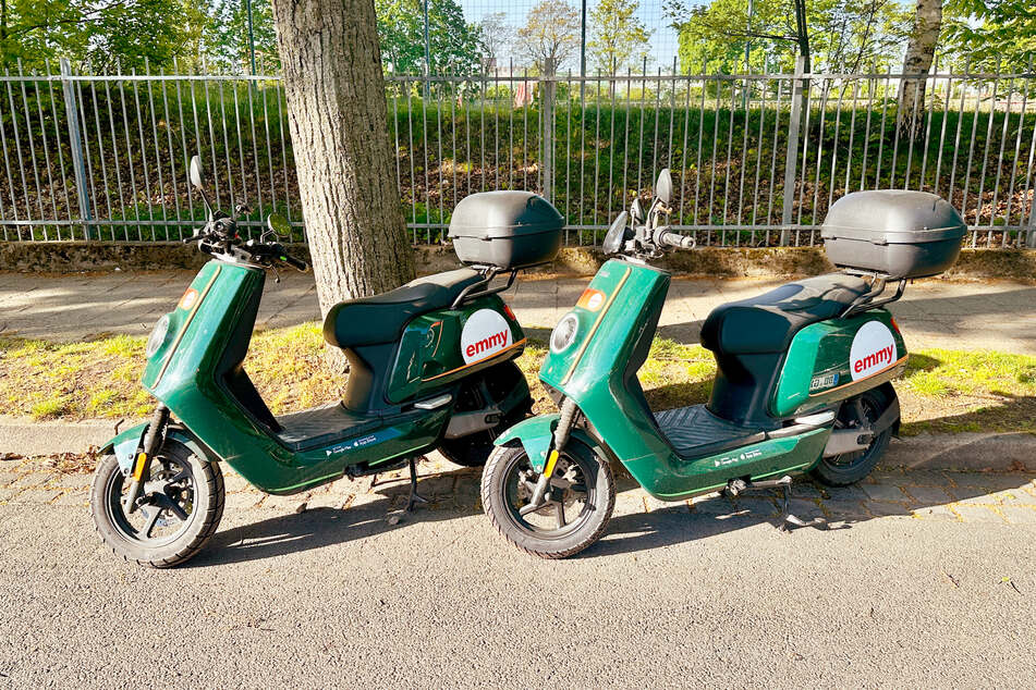 Eine Moped-Fahrt kostet einen Euro zuzüglich 33 Cent pro Minute.