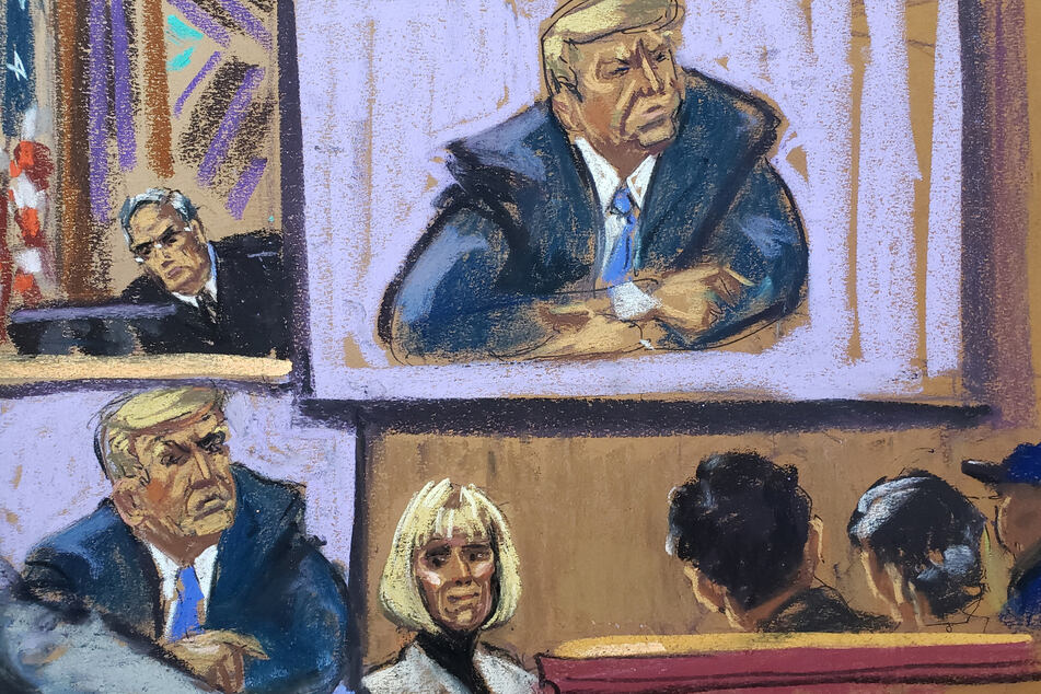 Footage of Trump's deposition, as well as his infamous Access Hollywood tape, were played for the jury.
