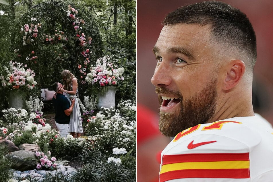 Travis Kelce breaks silence on Taylor Swift engagement: "I still get giddy"