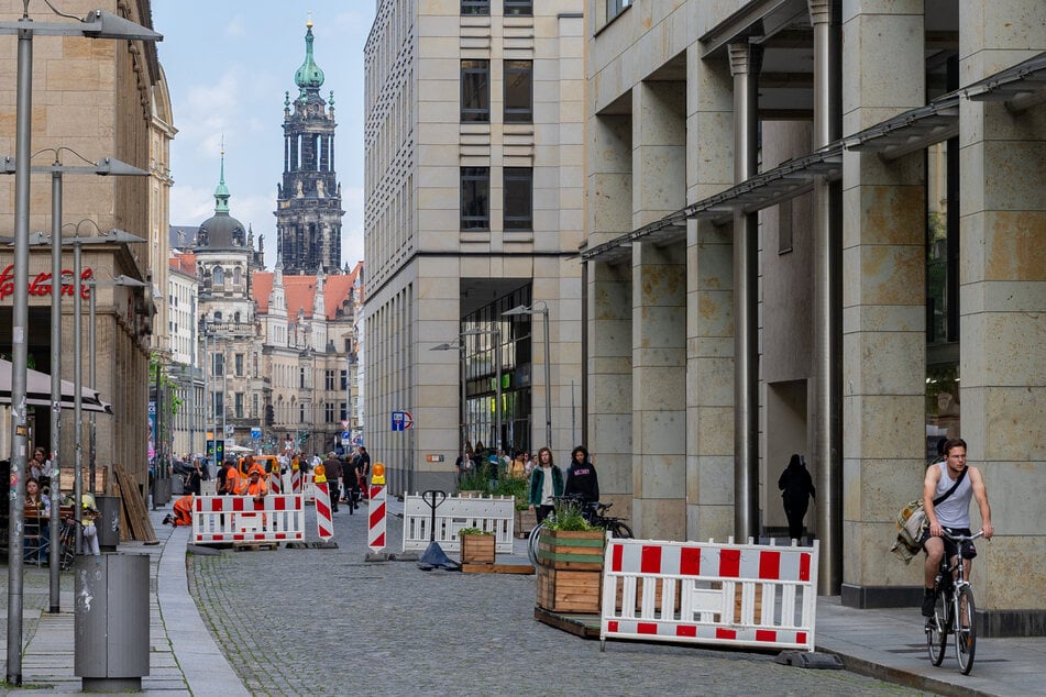 Für Autos gesperrt: Die Seestraße ist jetzt wieder Fußgängerzone.