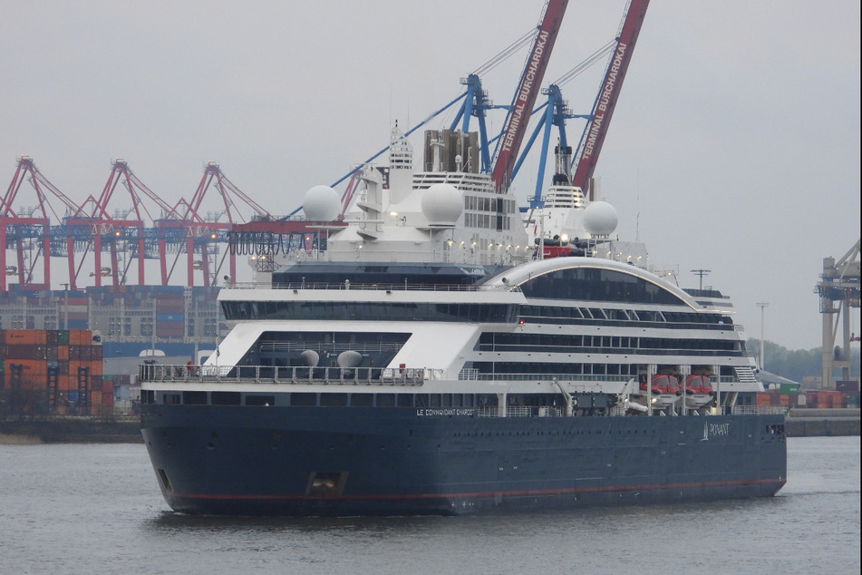 Expeditions- und Kreuzfahrtschiff zugleich: "Le Commandant Charcot" ist in Hamburg eingelaufen.