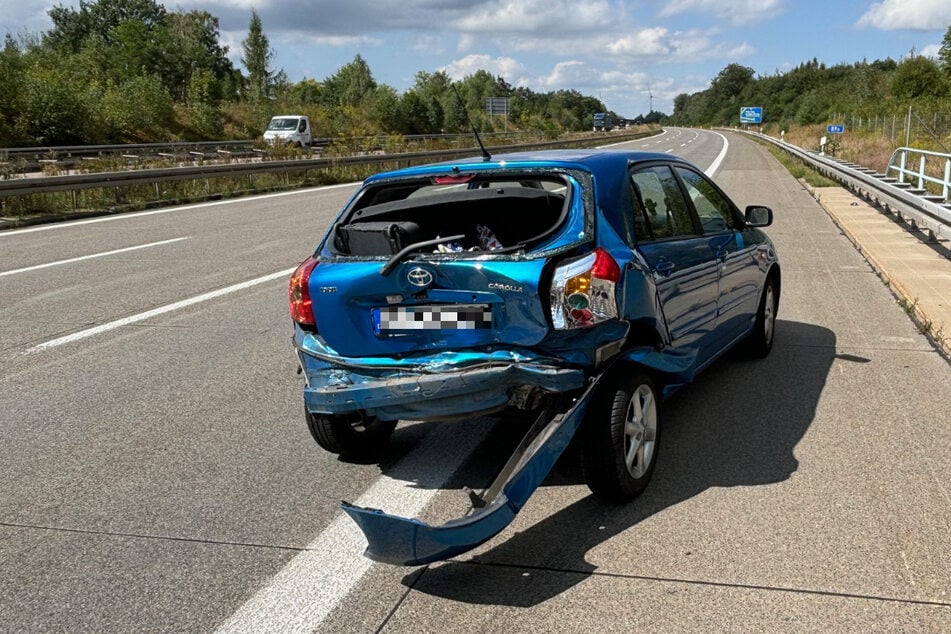 Die Fahrerin des Toyota wurde bei dem Unfall leicht verletzt.