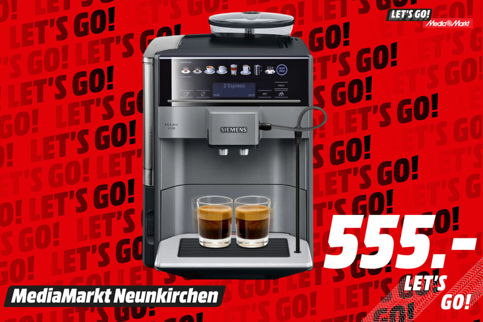 Siemens-Kaffeevollautomat für 555 Euro.