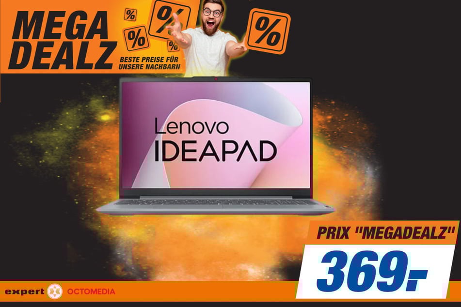 Ordinateur portable Lenovo au prix de 369 euros.