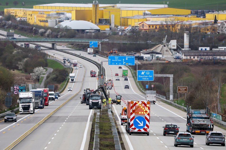 Neue Einschränkungen: Hier wird auf der A4 östlich von Dresden gebaut