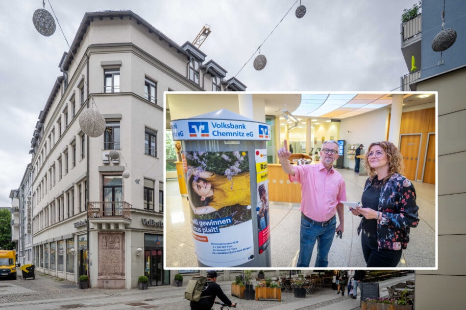 Chemnitz: Chemnitzer Volksbank rüstet Innenstadt-Filiale um: Mehr Sicherheit nach Überfall?