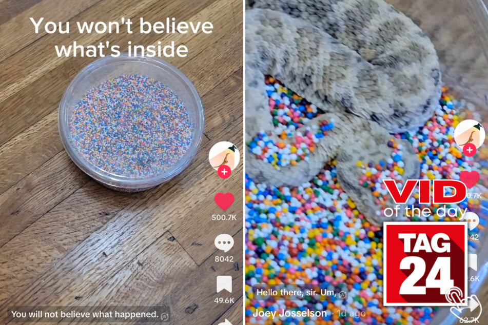 Today's Viral Video of the Day features an incredible twist after a man innocently purchases a container of sprinkles with a surprise gift inside!
