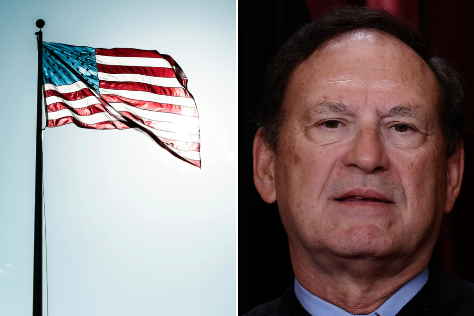 Supreme Court Justice Samuel Alito is under pressure to recuse himself from cases involving Donald Trump after an inverted US flag was photographed flying outside his home.