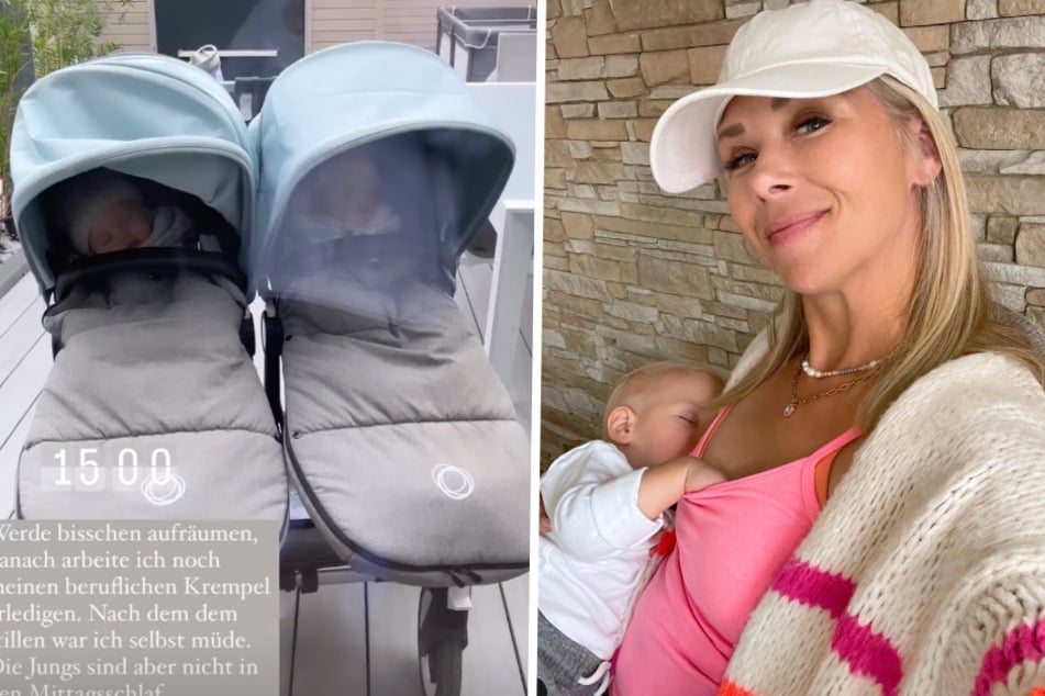 Dreifach-Mama Tanja Szewczenko teilt gerne ihren Alltag mit den Zwillingen auf Instagram.